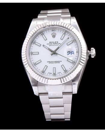 Rolex Datejust Watches with luminous hour markers White