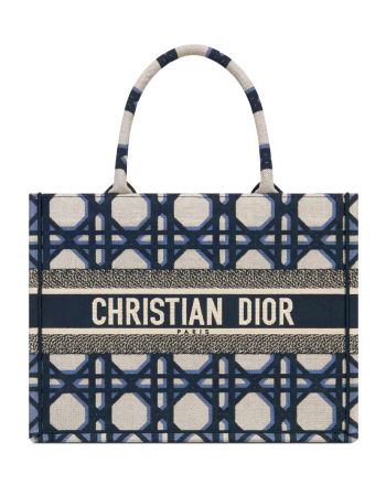 Christian Dior Medium Dior Book Tote Dark Blue