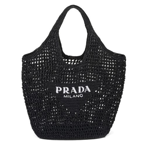 Prada Raffia Tote Bag 